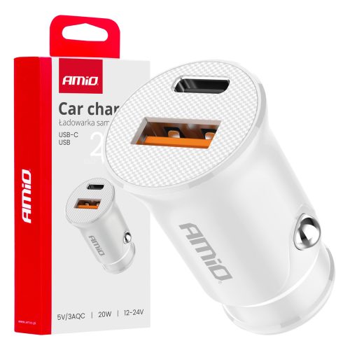 Amio Szivargyújtós töltőfej USB, USB-C 