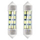 AMIO STANDARD 3014 12SMD Festoon C3W /C5W / C10W 36mm fehér 12V led izzó