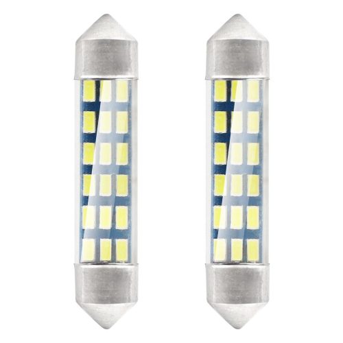 AMIO STANDARD 3014 18SMD Festoon C3W / C5W / C10W 41mm fehér 12V led izzó