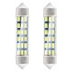 AMIO STANDARD 3014 18SMD Festoon C3W / C5W / C10W 41mm fehér 12V led izzó