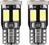 AMIO CANBUS 6SMD-2 5730 T10 (W5W) fehér led izzó