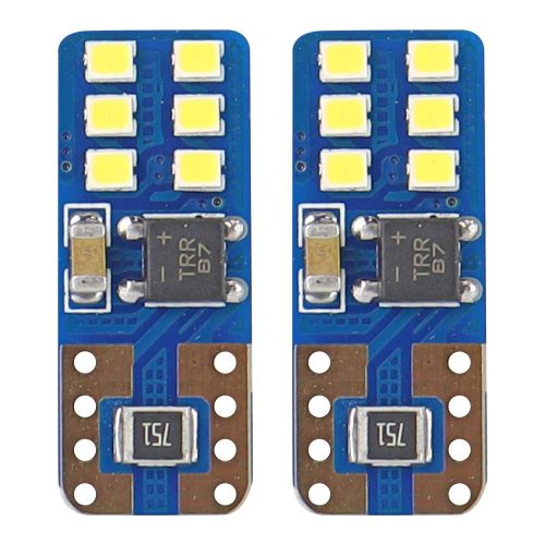 AMIO CANBUS 12SMD ultrafényes 2016 T10e (W5W) White 12V/24V led izzó