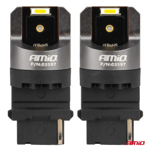 AMIO CANBUS PRO series 3156 P27W 2x1860SMD fehér 12/24V led izzó