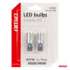 AMIO STANDARD T10 W5W 6x3020 + 1x3030 SMD fehér 12V/24V led izzó