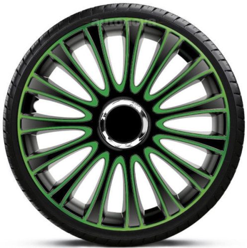 17"-os Lemans Pro Green-Black dísztárcsa garnitúra (4darab)