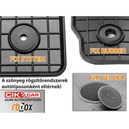 BMW 3 (F30/F31/F34/F80) ( 2011-2018 ) / BMW 4 (F32/F36) ( 2013-2021 )  CikCar Gumiszőnyeg szett