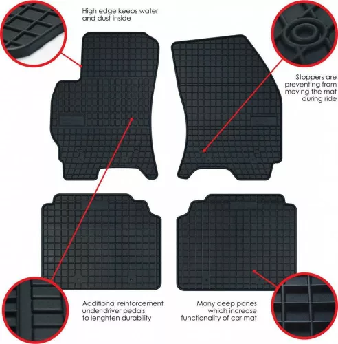 Isuzu D-Max II ( 2020- ) Frogum Gumiszőnyeg szett (FROGUM-411357)