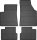 Jeep CHEROKEE KL ( 2014- ) Frogum Gumiszőnyeg szett (FROGUM-547013)