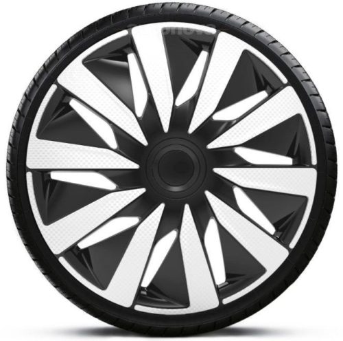 15"-os Lazio Carbon Silver-Black dísztárcsa garnitúra (4darab)