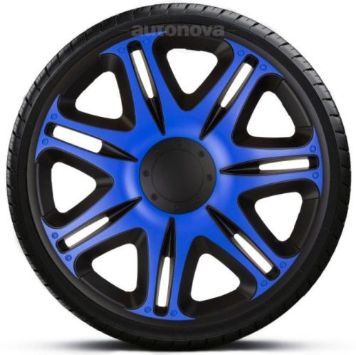 15"-os Nascar Blue Black dísztárcsa garnitúra (4darab)