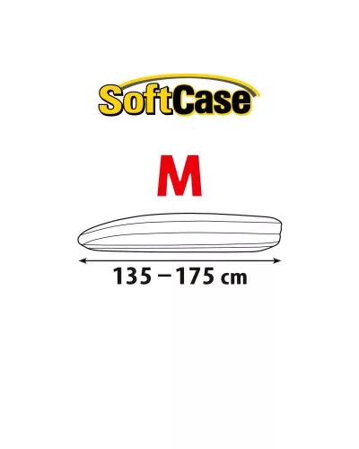 135-175 cm SoftCase tetőbox védőponyva M méret