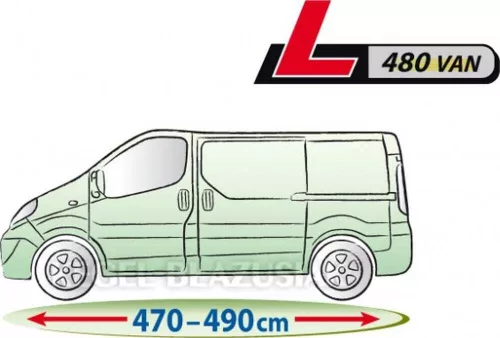 470-490 cm Mobile Garage autótakaró ponyva - L480 kisteherautó