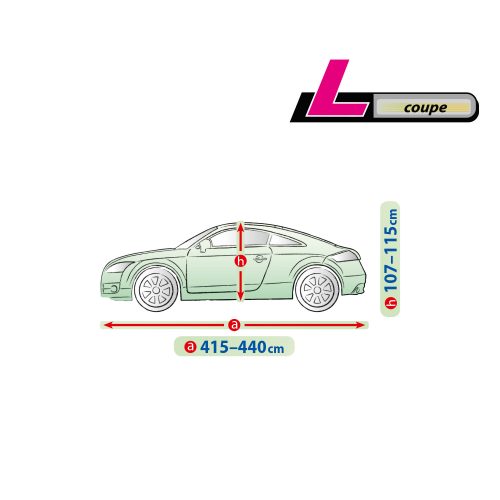 415-440 cm Perfect Garage autótakaró ponyva - L coupe