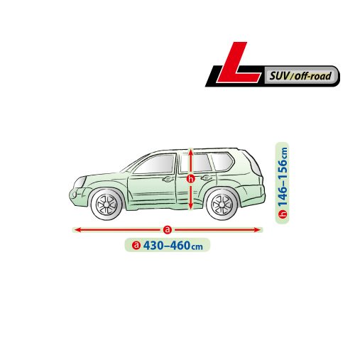 430-460 cm Membrane Garage autótakaró ponyva - L SUV/off road