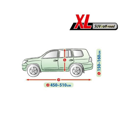 450-510 cm Membrane Garage autótakaró ponyva - XL SUV/off road