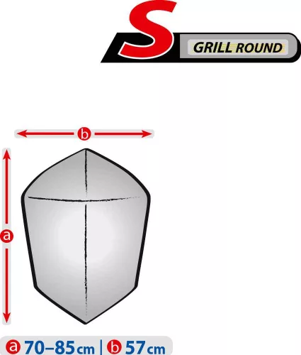 Kerti grill védőponyva (70-85 x 57 cm) gömb S