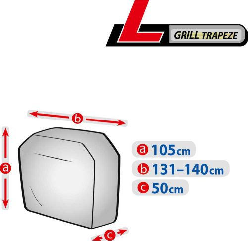 Kerti grill védőponyva (105  x  131-140 x 50 cm) széles trapéz L