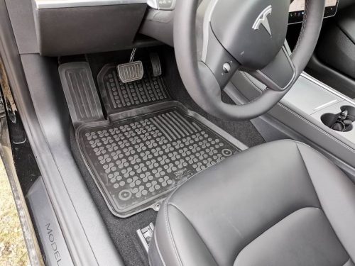 Tesla Model 3 ( 2017-2021 ) magasperemű Rezaw-Plast Gumiszőnyeg szett