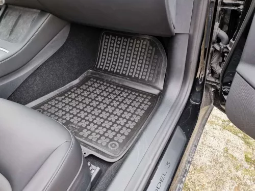 Tesla Model 3 ( 2017-2021 ) magasperemű Rezaw-Plast Gumiszőnyeg szett
